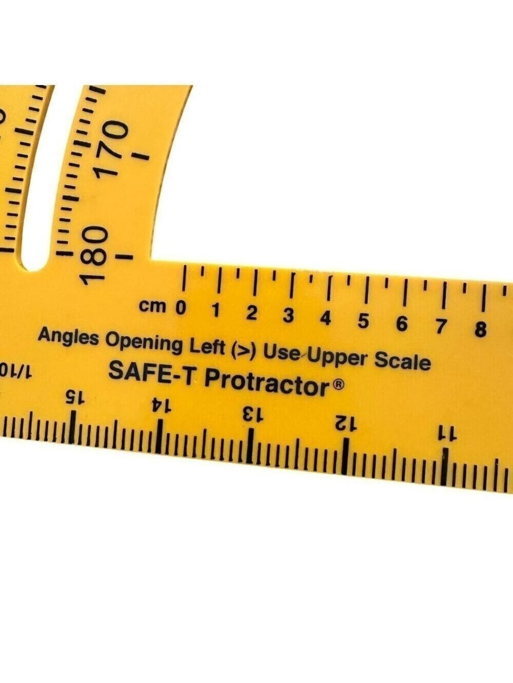 Learning Resources Safe T Protractor Triangle Big Ruler Geometry Tool Homeschool - Picture 5 of 15